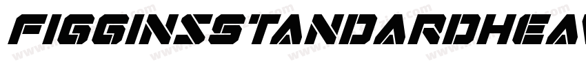 FigginsStandardHeavy Italic字体转换